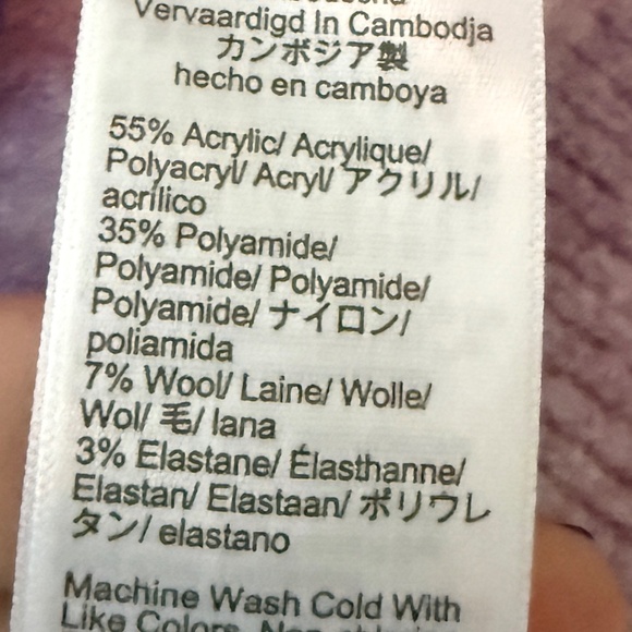 JCREW Lavender EXTRA SOFT sweater size L - Picture 4 of 9